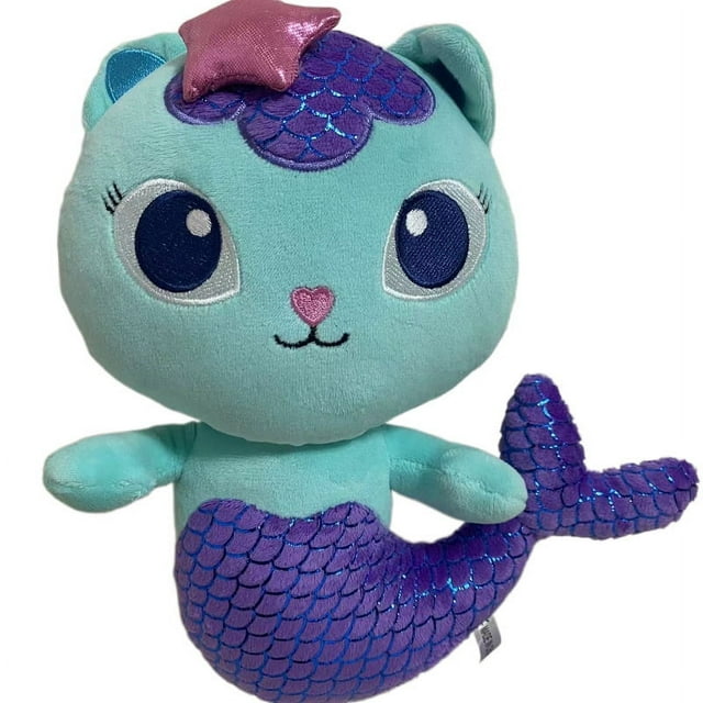 Venta de liquidación, casa de muñecas Gabby, pastel de sirena, juguete de peluche de gato