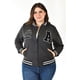 thumbnail image 5 of Chamarra universitaria Roman Fashion /Tallas Extras, 7094 (Negro) negro 36, 5 of 7
