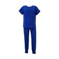thumbnail image 2 of Conjunto exfoliante Fernando para mujer Ropa de trabajo de enfermera Azul real, 2 of 8