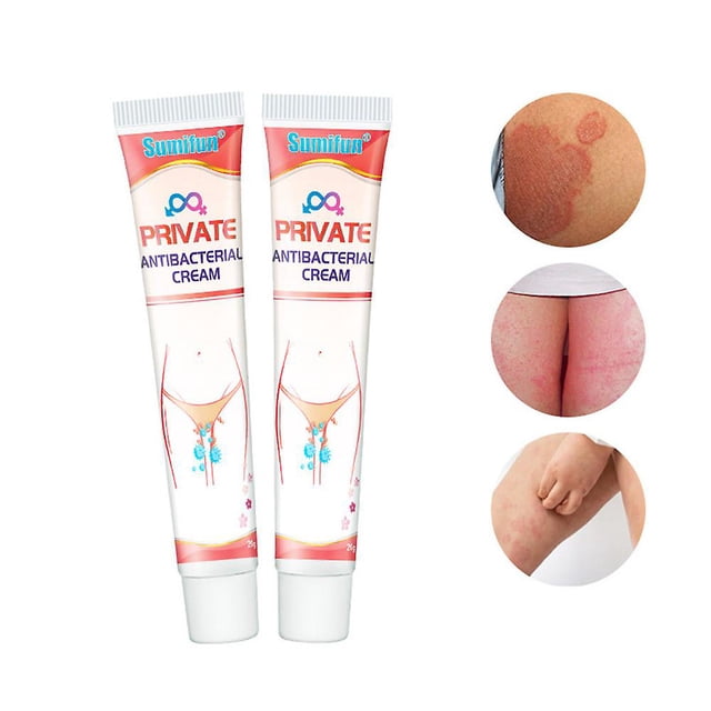 Crema antimicrobiana íntima para mujer, paquete de 1/2, para eliminación de olores, ungüento antiinflamatorio genital y tratamiento de eccema, 20 g