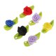thumbnail image 3 of 100pcs Mini Cabeza De Flor Rosa Artificial Para La Decoración Del Sombrero Del De Ropa, 3 of 7