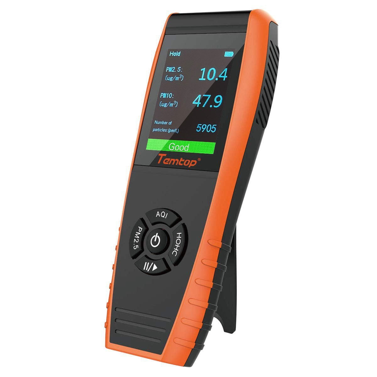 Temtop LKC-1000S+ Moniteur AQI 2ème Génération Détecteur de Formaldéhyde HCHO PM2.5 PM10 TVOC Export de Données