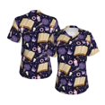 thumbnail image 3 of Goofa Lavender Flowers Pattern Women's Slim-Fit Short-Sleeve V-Neck T-Shirt,Classic-Fit Short-Sleeve V-Neck T-Shirt-Large, 3 of 5