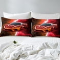 thumbnail image 3 of Erosebridal Red Sports Car Fitted Sheet Set Full, Lightning Print Bedding Set Full Size,, 3 Pieces (No Top Sheet), 3 of 5