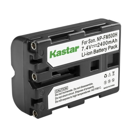 Kastar 1-Pack NP-FM500H Battery 7.4V 2400mAh Replacement for Sony NP-FM500 NP-FM500H Battery BC-VM10 Charger α200 α300 α350 α450 α500 α550 α560 α580 α700 α850 α900 α57 α58 α65 α68 α77 α99 Camera