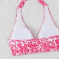 thumbnail image 7 of QUNYINEY Halter Women's Bikini Swimsuits High Waisted Floral 2 Piece Push Up Swimwear Triangle V Neck Swimsuit Sets, 7 of 7