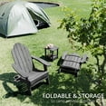 thumbnail image 6 of Dycanpo Folding Adirondack Chairs Set of 6,Fire Pit Patio Garden Chair with Cup Holder,Dark Gray, 6 of 7