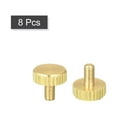 thumbnail image 3 of Knurled Thumb Screws, M3x6mm Flat Brass Bolts Grip Knobs Fasteners for Home, Electronic, Machine 8Pack, 3 of 5