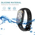 thumbnail image 3 of Instalación tipo prensa de silicona para correa de reloj para Xiaomi Mi Band 8 (negro), 3 of 6