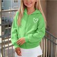 thumbnail image 6 of Jalioing Winter Zipper Up Hoodie for Kids Print Long Sleeve Hooded Jacket Casual Thermal Sweatshirt Outerwear with Pocket, 6 of 8
