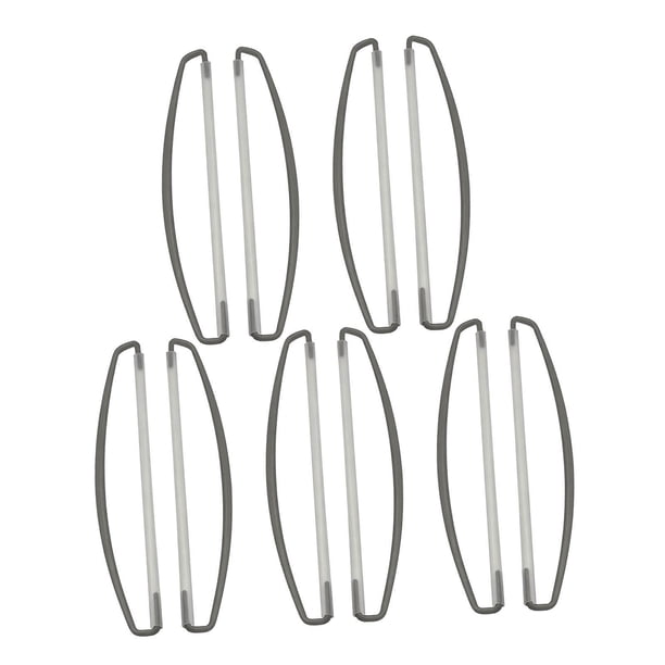 10 postes para pancartas manuales, accesorios portátiles versátiles, soporte de bandera de mano gris 24cm