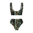 thumbnail image 6 of Rocae Lilies Flowers for Bikini Set for Women Two Piece Sexy High Swimsuits Split Crossover Bikini Small, 6 of 9