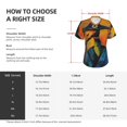 thumbnail image 4 of Xecao Abstract Funny Duck for Women's V-Neck T-Shirts-Elegant Half-Sleeve Tops Perfect for Summer-X-Large, 4 of 5
