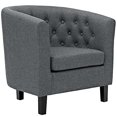 thumbnail image 1 of Modway Prospect Fauteuil d'Appoint Contemporain Moderne Rembourré en Tissu, Gris, 1 of 2