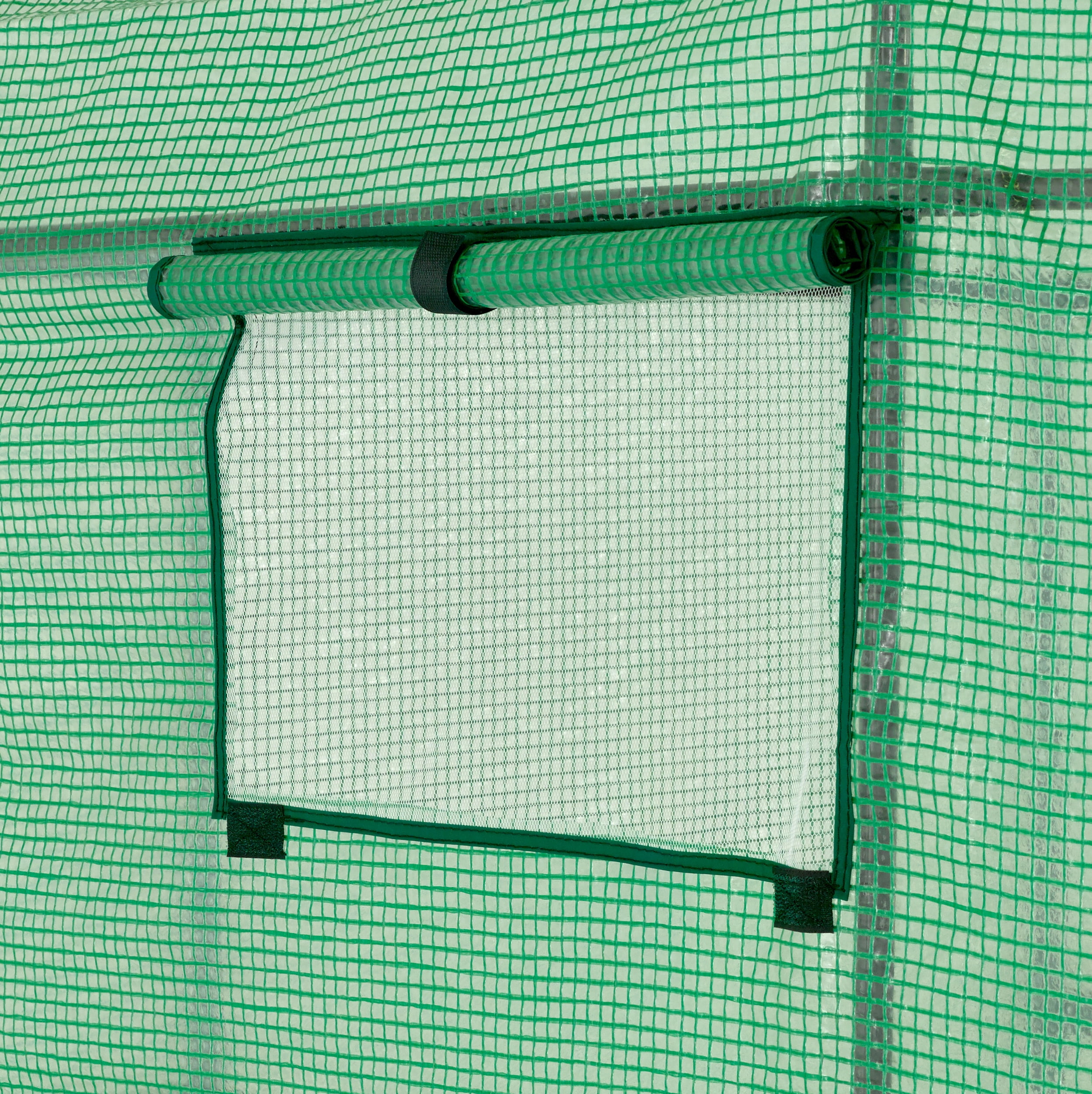 Machrus Ogrow Premium PE Greenhouse Replacement Cover for Your Outdoor Walk in Greenhouse - Green - Fits Frame 98"L x 49"W x 75"H