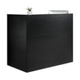 thumbnail image 1 of VEVOR Reception Desk L-Shaped Front Counter Table 55.12 in Black Office Table, 1 of 9