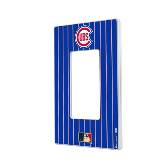 Chicago Cubs 1948-1956 Cooperstown Pinstripe Single Rocker Light Switch Plate