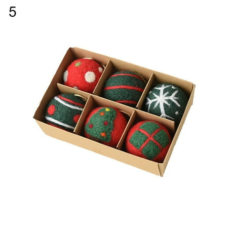

Eastshop 1 Set Christmas Balls Nordic Style Christmas Flavor Exquisite Xmas Tree Hanging Balls Bauble Pendants for Window Side