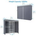 thumbnail image 4 of VIPEK S3C Heavy Duty Portable Closet, Adjustable Shoe Rack Wire Shelf, Custom White Rack with Grey Cover, 4 of 6