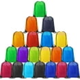 thumbnail image 1 of Sacs à Dos à Cordon Sacs Cinch Ficelle Nylon Portable Multicolore pour École, Voyage, Gym, Sports & Rangement, 1 of 7