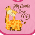 thumbnail image 4 of Inktastic My Auntie Loves Me Boys or Girls Baby Bib, 4 of 4
