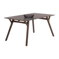 thumbnail image 1 of Sunpan Modern Dining Table, Walnut (106298), 1 of 5
