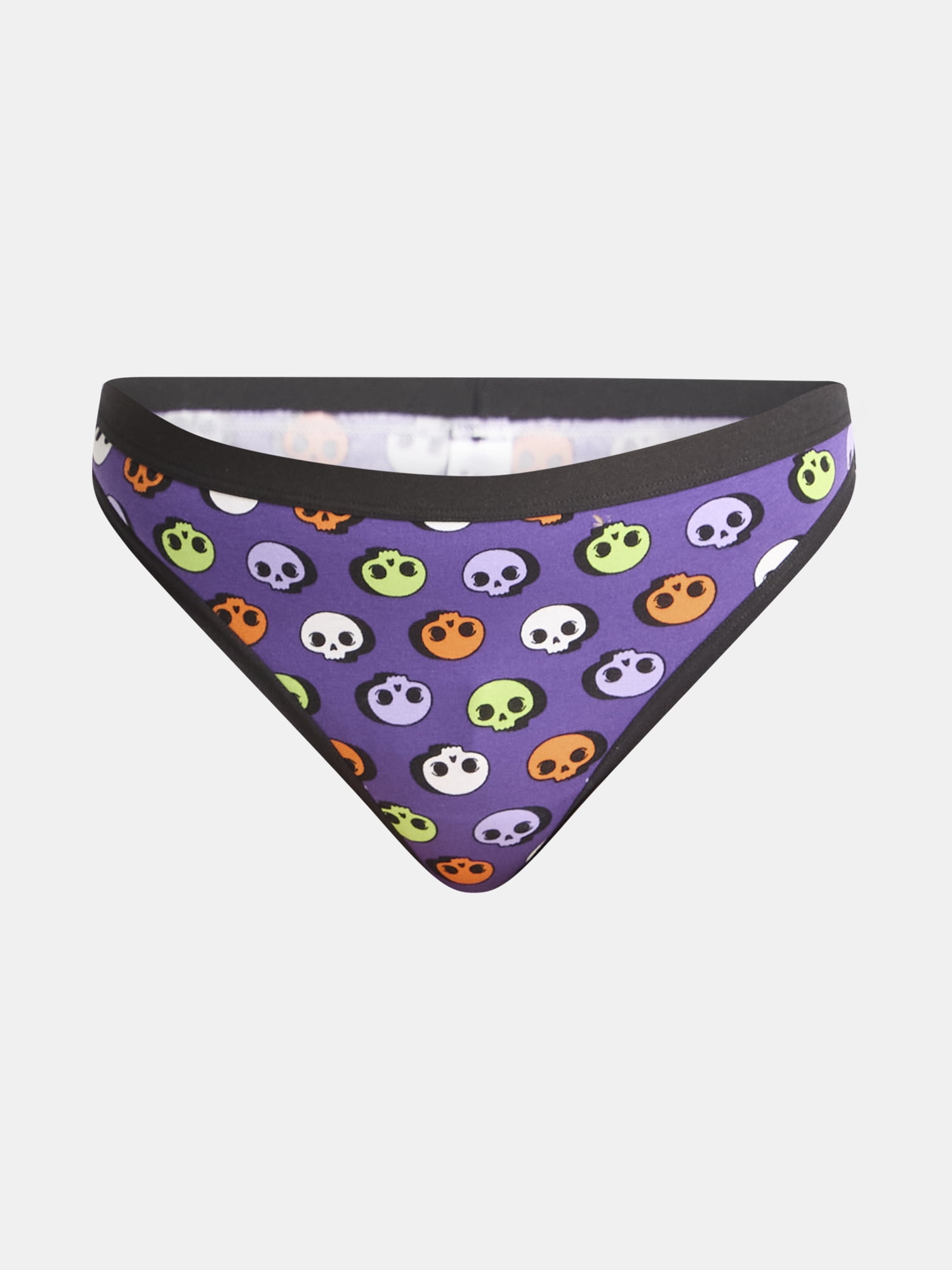 Way to Celebrate Women's Halloween Thong Panties, 3-Pack, Sizes S-XXL