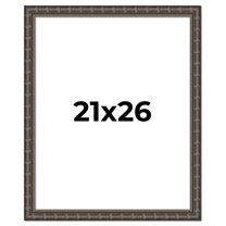 21x26 Frame Black Bamboo Solid Wood Picture Frame Width 1.5 Inches | Interior Frame Depth 0.5