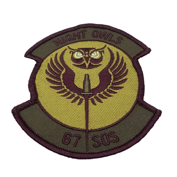 67th SOS Night Owls Squadron Patch – Plastic Backing