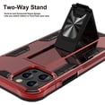 thumbnail image 4 of Xpression Case for Apple iPhone 13 Pro Max (6.7") with Built-in Slide Kickstand Shockproof Armor Heavy Duty Dual Layer [Military Grade] Rugged Phone Cover [Red], 4 of 9
