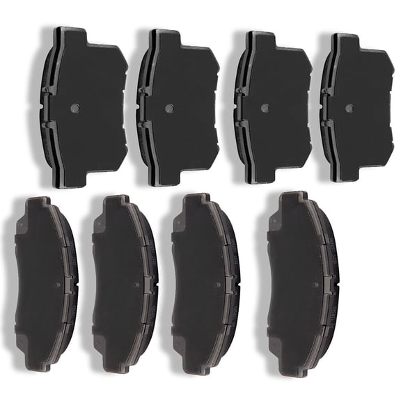 ECCPP 8PCS Ceramic Brake Pads Fits 2003-2007 for H-onda Accord 3.0L 2004-2008 for Acura TSX 2.4L Front Rear Left and Right