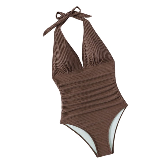 One Piece Swimsuit for Women, Slimming Bathing Suit Bodysuit, Athletic Surf Suit with Removable Padding, Full Coverage Swimwear for Swimming, Beach, Vacation