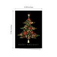 thumbnail image 3 of Masterpiece Tapestry Christmas Tree Card Set / 16 Holiday Cards With Gold Foil And Coordinating Foil Lined White Envelopes / 5.625" x 7.875" Folded Greeting Cards With Inside Verse, 3 of 6