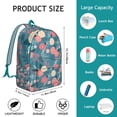 thumbnail image 5 of Romantic Rose Floral Print Backpack – Lightweight Artistic Canvas Daypack with Oxford Durable Anti-theft Build, 5 of 5