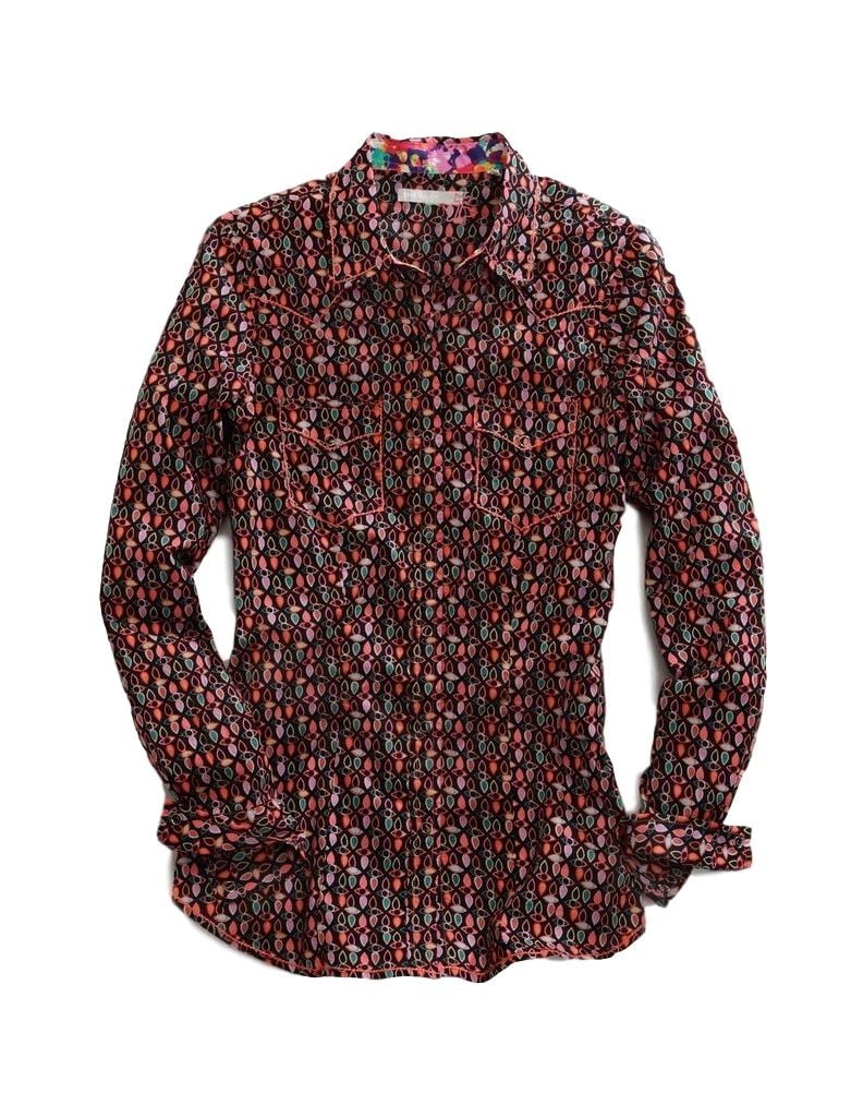 Tin Haul Western Shirt Womens L/S Floral Black 1005000640759 BL