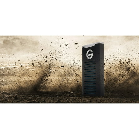 G-Technology - G-DRIVE Mobile SSD R-Series 2TB External USB 3.1 Gen 2 Portable Solid State Drive - Black/Silver