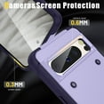 thumbnail image 4 of Allytech for Google Pixel 8 Pro 5G Rugged Case, Military Grade Shockproof Anti-Stain Heavy Duty Hybrid Case with Invisible Kickstand, Soft TPU + Hard PC Phone Case for Google Pixel 8 Pro - Purple, 4 of 7