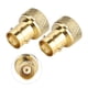 thumbnail image 3 of Conector adaptador de conversión BNC hembra a SMA macho dorado, 2 uds., 3 of 8