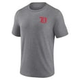 thumbnail image 2 of Men's Heather Gray Detroit Red Wings Winger Tri-Blend T-Shirt, 2 of 3