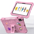 thumbnail image 5 of Case for iPad Air 11 2024/Pro11 2024 2022 2021 2020 2018/Air 4 10.9/Air 5/iPad 10th, Shockproof Handle Stand Case Light Weight EVA Cute Kids Cover Cartoon Pattern with Shoulder Strap, Pink, 5 of 10