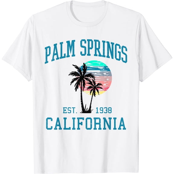 Palm Springs California Beach Vintage Palm Trees Summer T-Shirt