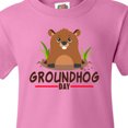 thumbnail image 4 of Inktastic Groundhog Day with Cute Groundhog Illustration Youth T-Shirt, 4 of 5