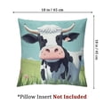 thumbnail image 4 of Cow Background Print Throw Pillow Covers Soft Corduroy Pillowcase  Decorative Cushion Cover Modern Square Cushion Cases for Living Room Bed Sofa Bedroom Pillow Included, 4 of 7