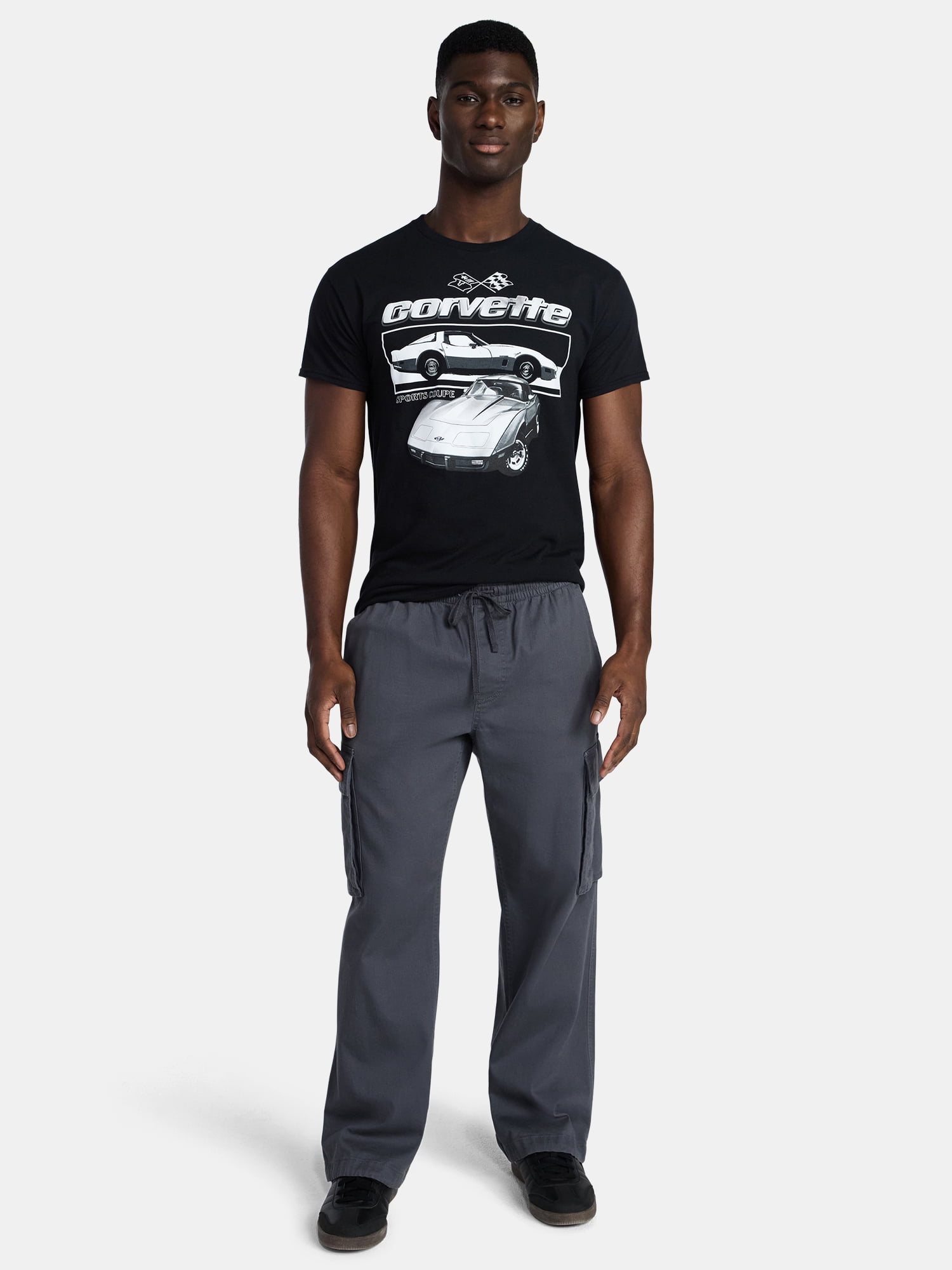 Chevrolet Corvette Men's and Big Men's Graphic Tee with Short Sleeves, Sizes S-3XL