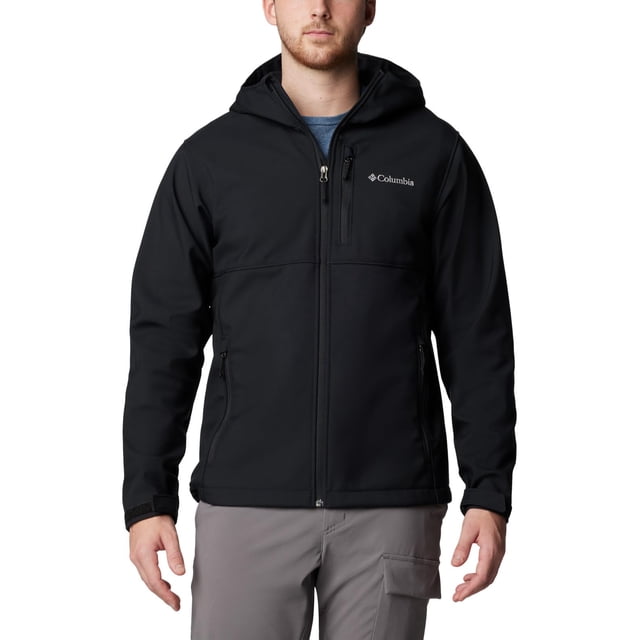 Chaqueta impermeable Softshell Columbia Ascender II con capucha negra L