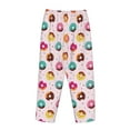thumbnail image 5 of Naloa Colorful Donuts Print Women’s Ultra-Soft Comfy Pajama Lounge Pants with Pockets & Drawstring, 5 of 8