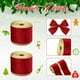 thumbnail image 2 of (rojo vino) 2 rollos de cinta de terciopelo navideña de 2,5 pulgadas y 10 yardas cinta decorativa de terciopelo de una sola cara para envolver regalos, manualidades, decoración navideña, 2 of 5
