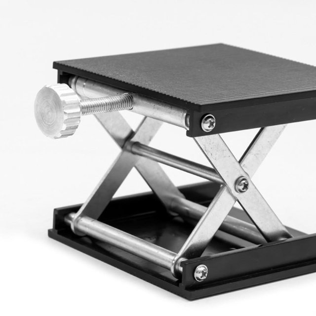 Elevador de enrutador de máquina de carpintería plataforma de elevación de laboratorio de grabado ajustable (negro) JShteea Para estrenar