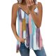 thumbnail image 1 of Gibobby Camiseta de manga corta con cremallera de algodón de imitación estampada para mujeres europeas y de verano, Top informal con cuello en V(Rosa,G), 1 of 4