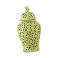 thumbnail image 5 of jicheng Ceramic Ginger Jar Hollow Bedroom Luxury China Chinoiserie Design Temple Jar green, 5 of 9
